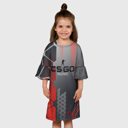 Детское платье 3D Cs:go - Valence Валентность - фото 2