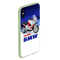 Чехол для iPhone XS Max матовый Moto BMW - фото 2