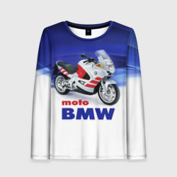 Женский лонгслив 3D Moto BMW