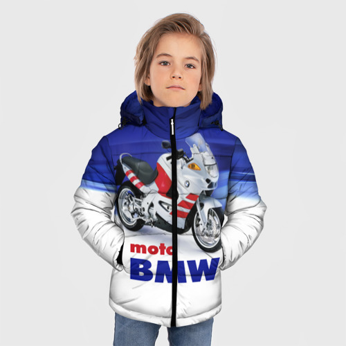Зимняя куртка для мальчиков 3D Moto BMW, цвет черный - фото 3