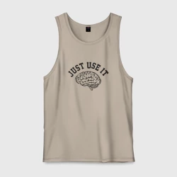 Мужская майка хлопок Мозг