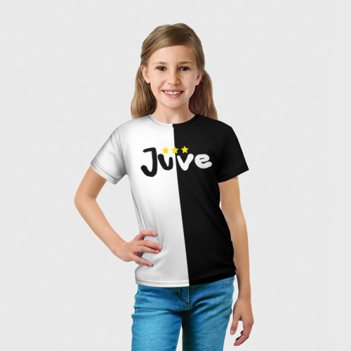 Детская футболка 3D Juventus, цвет 3D печать - фото 5