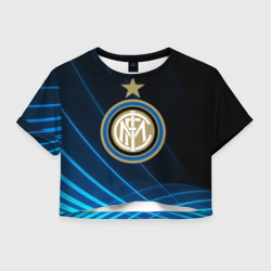 Женская футболка Crop-top 3D Inter Milan