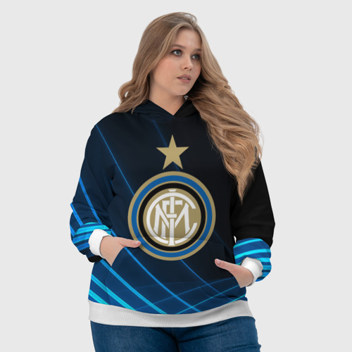 Женская толстовка 3D Inter Milan, цвет 3D печать - фото 6