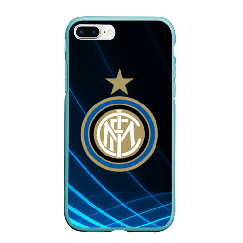 Чехол для iPhone 7Plus/8 Plus матовый Inter Milan, цвет мятный