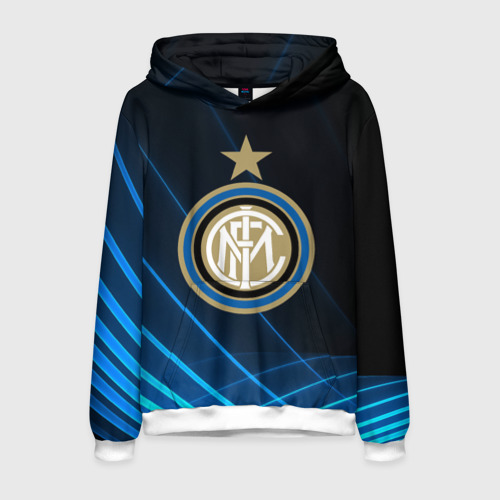 Мужская толстовка 3D Inter Milan, цвет белый