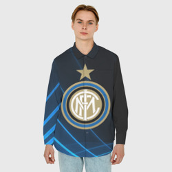 Мужская рубашка oversize 3D Inter Milan - фото 2