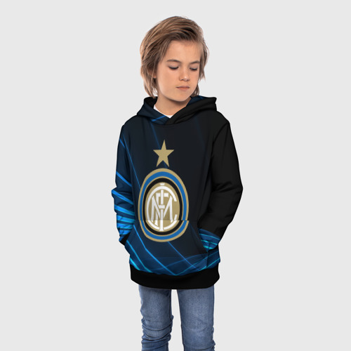 Детская толстовка 3D Inter Milan, цвет черный - фото 3