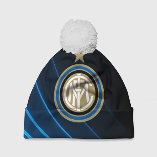 Шапка 3D c помпоном Inter Milan