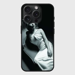 Чехол силиконовый для Apple iPhone 15 Pro Мax матовый Lady Gaga