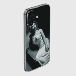 Чехол для iPhone 16 силиконовый с защитой камеры Lady Gaga - фото 2