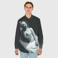 Мужская рубашка oversize 3D Lady Gaga - фото 2