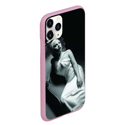 Чехол для iPhone 11 Pro Max матовый Lady Gaga, цвет розовый - фото 3