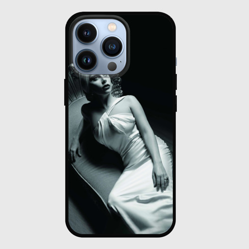 Чехол для iPhone 13 Pro Lady Gaga, цвет черный