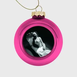 Ёлочный шар стеклянный/пластиковый Lady Gaga