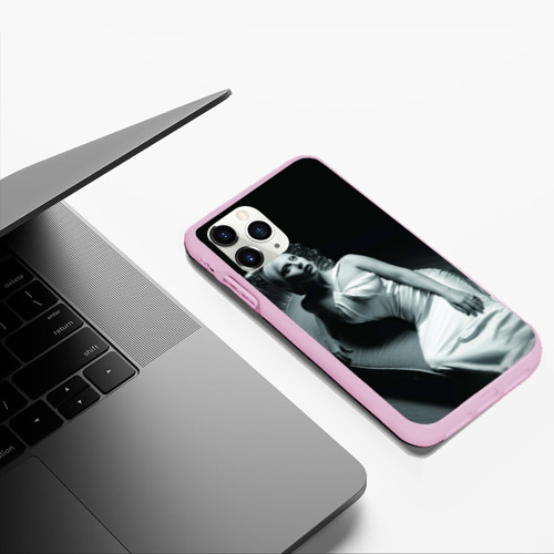 Чехол для iPhone 11 Pro Max матовый Lady Gaga, цвет розовый - фото 5