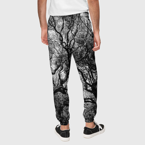 Мужские брюки 3D Тропинка через кудрявый лес, цвет 3D печать - фото 5