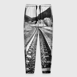 Мужские брюки 3D Железная дорога