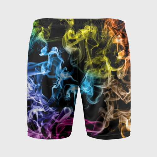 Мужские шорты спортивные Красочный дым, цвет 3D печать - фото 2