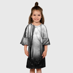 Детское платье 3D Туман в лесу - фото 2