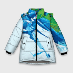 Зимняя куртка для девочек 3D Биатлон Зимний вид спорта