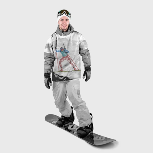 Накидка на куртку 3D Спортсмен биатлонист