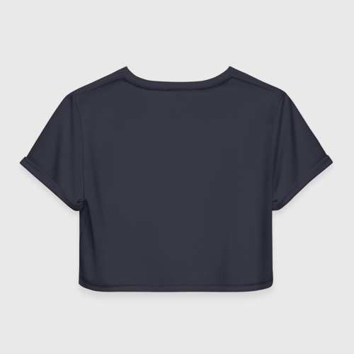Женская футболка Crop-top 3D Биатлон, цвет 3D печать - фото 2