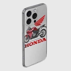 Чехол для iPhone 16 Pro Max силиконовый с защитой камеры Honda 2 - фото 2