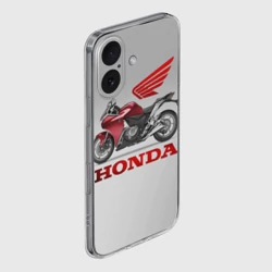 Чехол для iPhone 16 силиконовый с защитой камеры Honda 2 - фото 2
