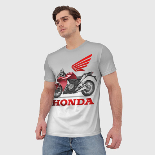 Мужская футболка 3D Honda 2, цвет 3D печать - фото 3