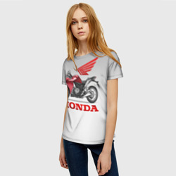 Женская футболка 3D Honda 2 - фото 2