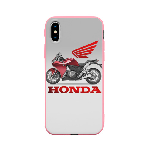 Чехол для iPhone X матовый Honda 2