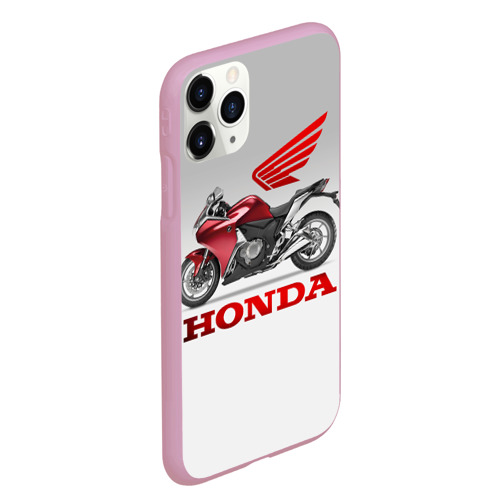 Чехол для iPhone 11 Pro Max матовый Honda 2, цвет розовый - фото 3