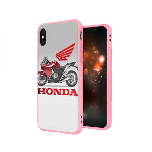 Чехол для iPhone X матовый Honda 2 - фото 3