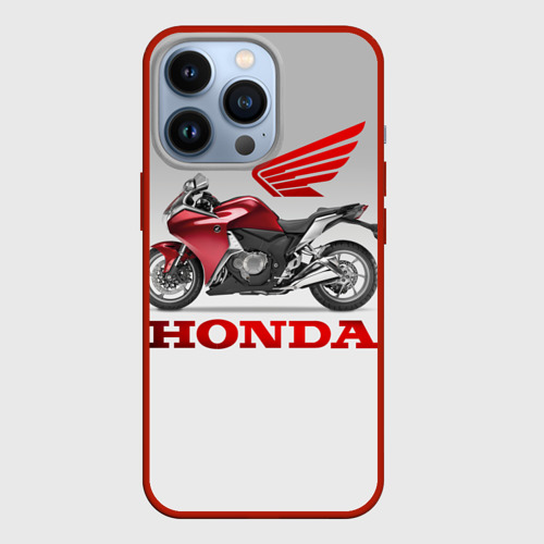 Чехол для iPhone 13 Pro Honda 2, цвет красный