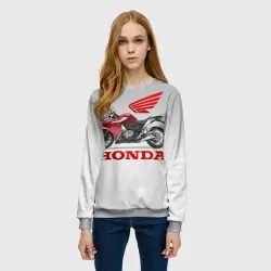 Женский свитшот 3D Honda 2 - фото 2