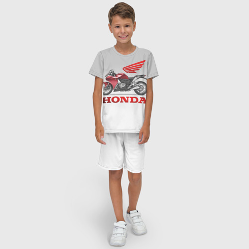 Детский костюм с шортами 3D Honda 2, цвет 3D печать - фото 3