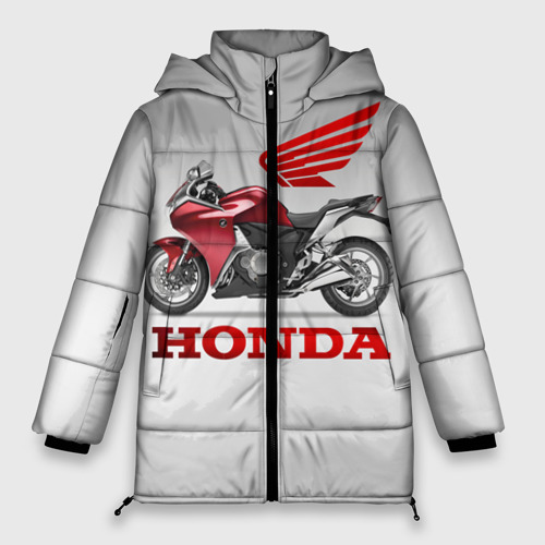 Женская зимняя куртка Oversize Honda 2, цвет красный