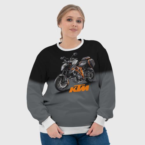 Женский свитшот 3D KTM 4, цвет 3D печать - фото 6