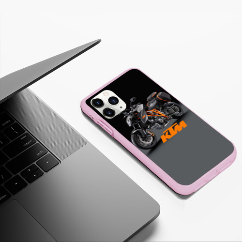 Чехол для iPhone 11 Pro Max матовый KTM 4, цвет розовый - фото 5