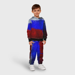 Детский костюм с толстовкой 3D Триколор Краской на земле - фото 2