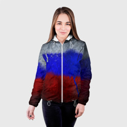 Женская куртка 3D Триколор Краской на земле - фото 2