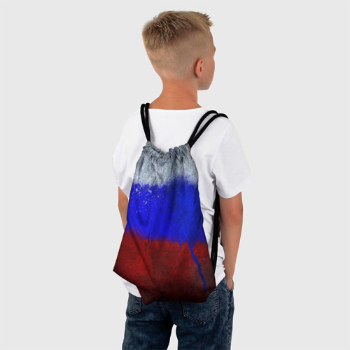 Рюкзак-мешок 3D Триколор Краской на земле - фото 4