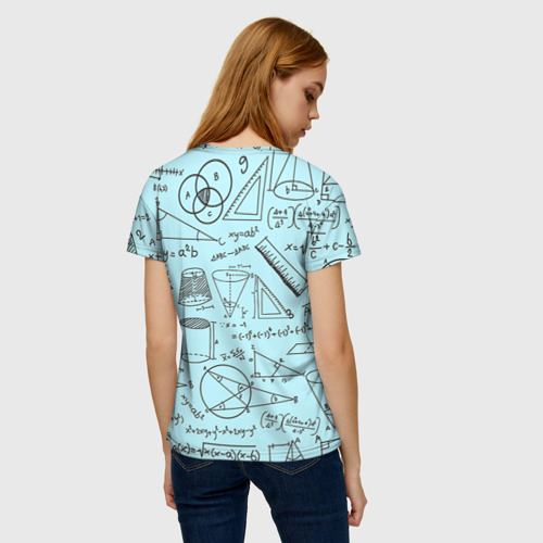 Женская футболка 3D Учителю математики, цвет 3D печать - фото 4