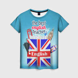Женская футболка 3D Учителю Английского языка