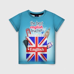 Детская футболка 3D Учителю Английского языка