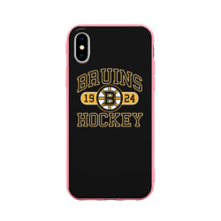 Чехол для iPhone X матовый Boston Bruins