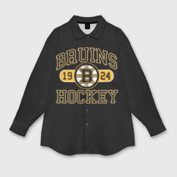 Женская рубашка oversize 3D Boston Bruins