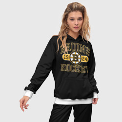 Женский костюм с толстовкой 3D Boston Bruins - фото 2