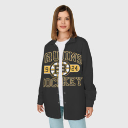 Женская рубашка oversize 3D Boston Bruins - фото 2